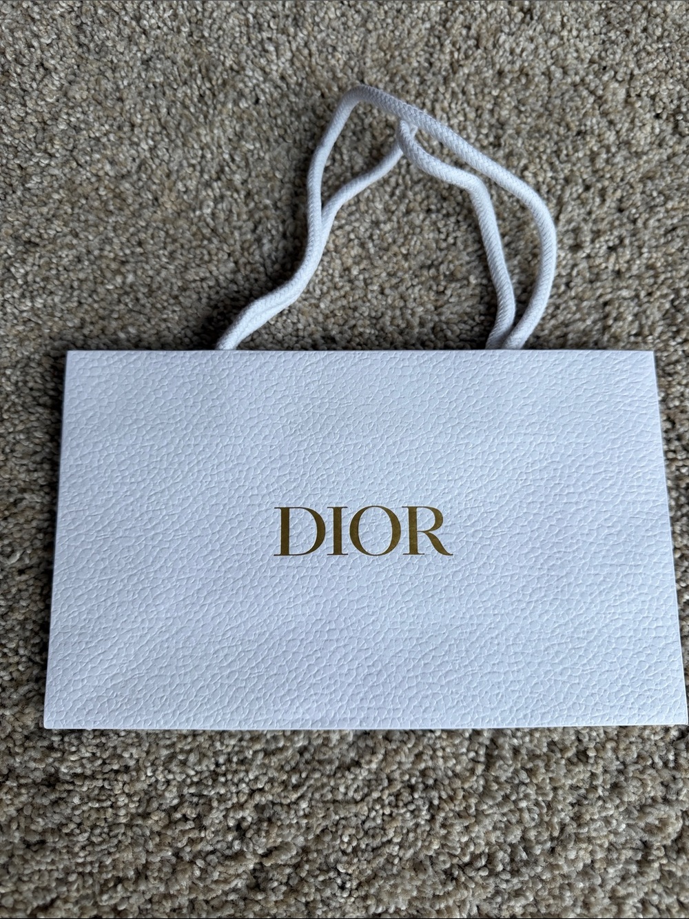 Dior White Designer Gift Tote